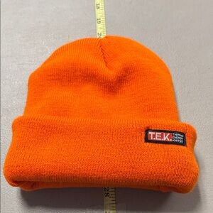 T.E.K. Thick adult sized bright hunter orange.